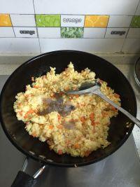 鸡蛋虾仁焗饭的做法步骤5